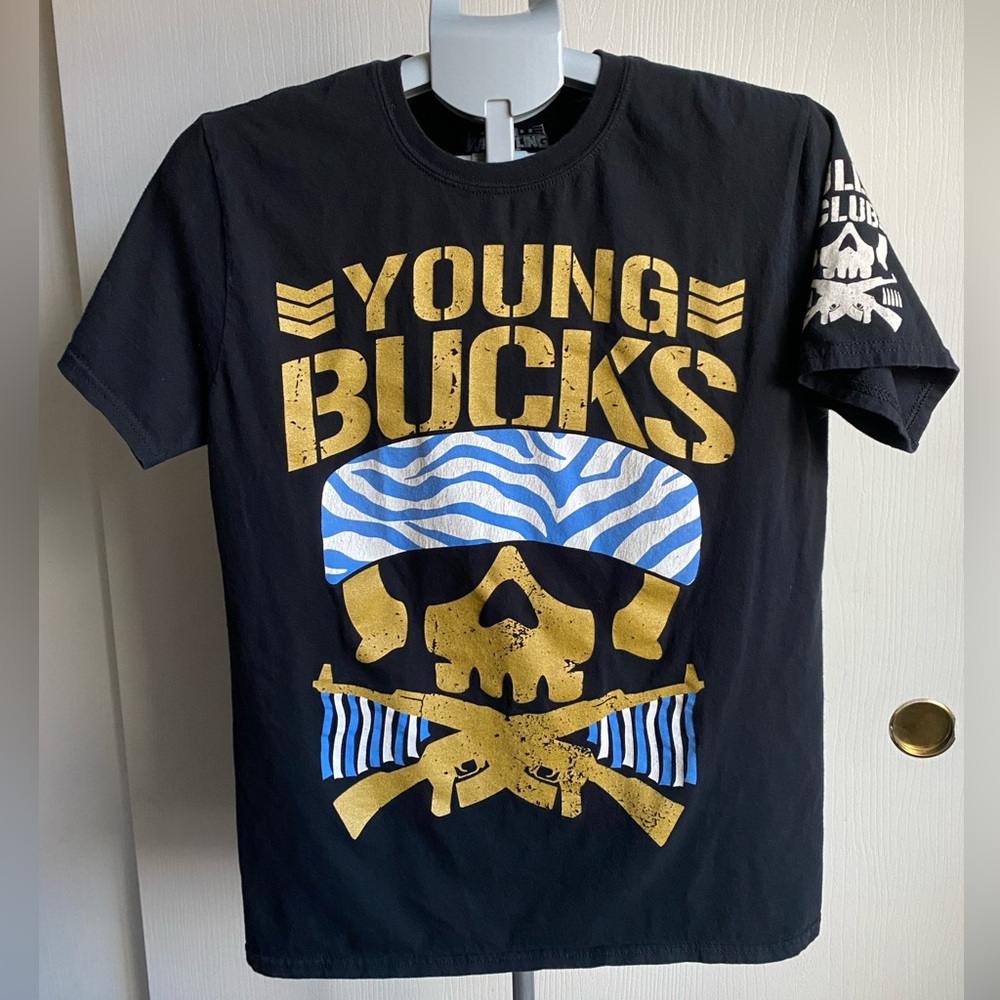 Very Rare NJPW Era Young Bucks Bullet Club T Shirt